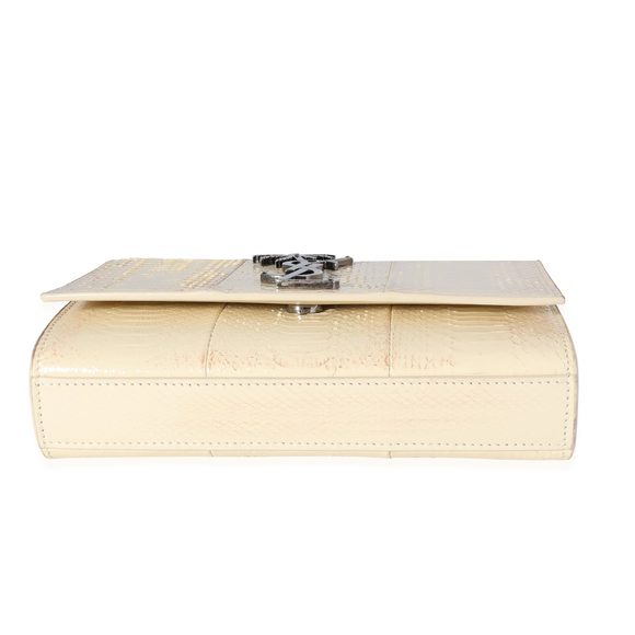 Saint Laurent White Creme Ayers Small Kate Palm Tree Bag - Picture 7 of 8